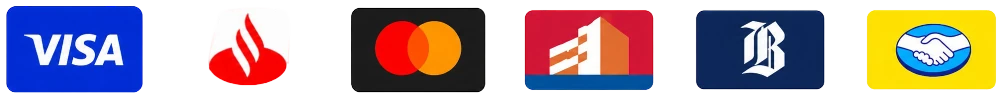 Medios de pago: Visa, Santander, Mastercard, BancoEstado, Banco de Chile y Mercado Pago